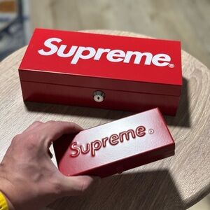 Supreme metal lock toolbox + small storage box